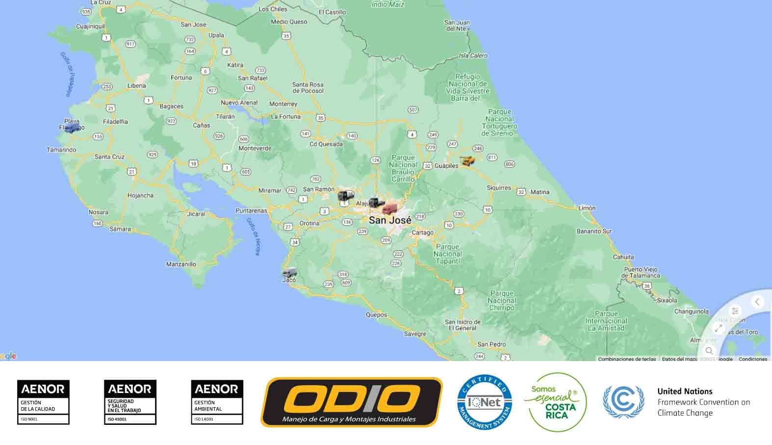 Hoy nuestros camiones están en la zona atlántica, pacífica y central de nuestro país 💪🏻