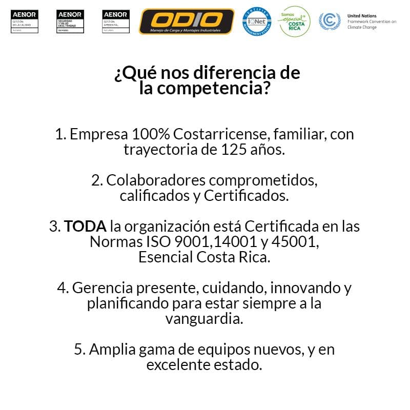 ¡Pioneros en la industria del levante y manejo de cargas!