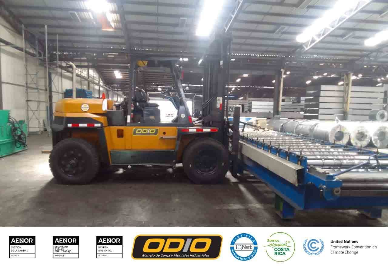 ¡Montacargas de 12 toneladas en desmontaje industrial!