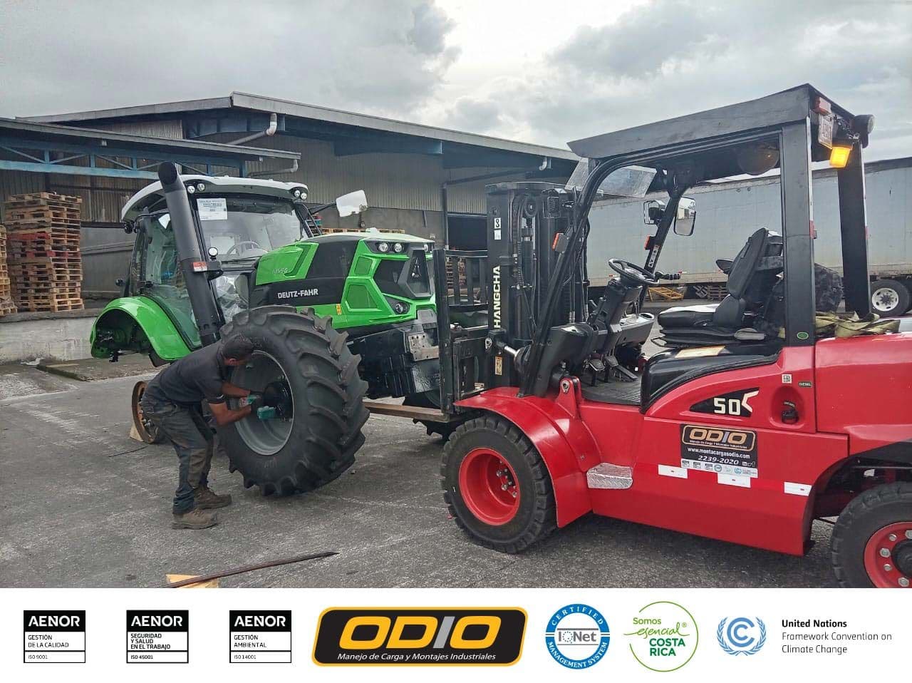 ¡Descarga y ensamble de tractor!